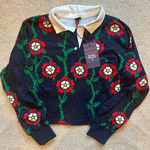 Rowing Blazers x Target Women’s Plus Size Floral Rugby Shirt Size 1X